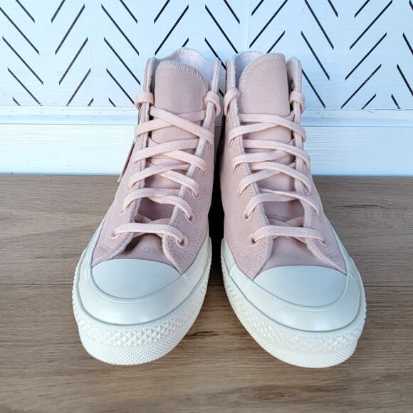 ❤️Converse Chuck 70 Suede Pebble Pink Peach Sz 7 Mens Shoes Sneakers A07901C New - Picture 3 of 10